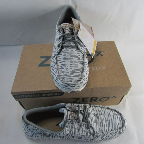 Twisted X Men's Zero X Casual Lace Up Loafer Sneaker - White/Grey MZX0001 - Picture 2 of 4